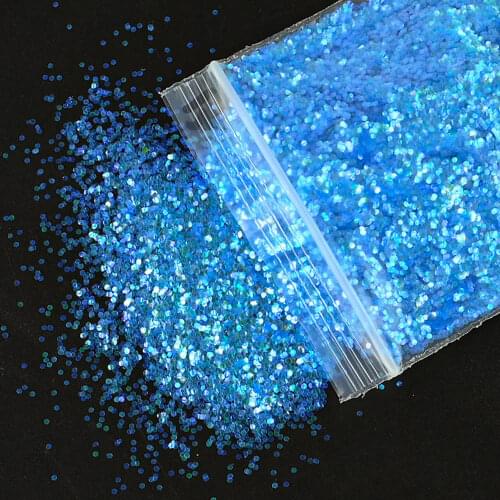50g/Bag Ultra-Fine Nail Art Glitter Powder 0.2/0.4/1mm Colorful Holographic Laser Face/Body/Eye Shadow DIY Manicure Sequin WS#55