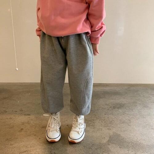 2021 Korea style girls boys pants autumn fashion kids long pants 2-8 years