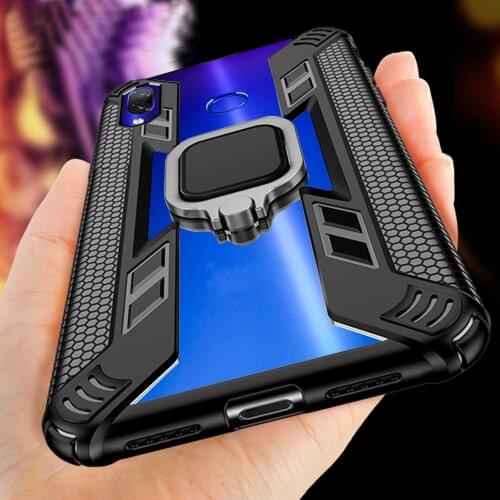 For Honor 20 Case For Honor 8x 9X 8A 10 20 lite 10i 20i V20 Ring Case For Huawei P smart plus 2019 Magnetic car armor back Cover
