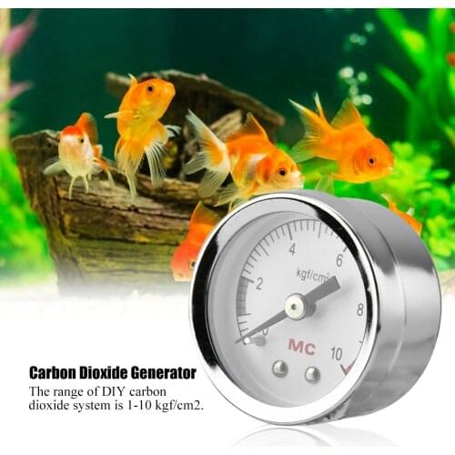 Carbon Dioxide Aquarium Fish Tank Pressure Gauge CO2 Air Gauge DIY Home Air Pressure Aquarium DIY CO2 Table