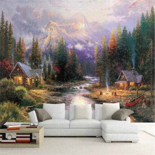 European Wallpaper Oil Painting Photo Wall Mural Embossed Non-Woven for Bedroom TV Background 3d Wall Mural Wallpaper Bedroom