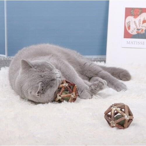 Cat Toy Mutian Polygonum Mint Ball Toy Cat Bite And Scratch Resistant Cat Supplies Puzzle Decompression Toys Pet Supplies