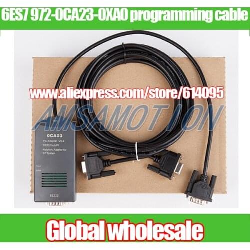 1pcs PLC download cable for Siemens S7300 400 / 6ES7 972-0CA23-0XA0 / PC-MPI + programming cable / 0CA23 RS232 to MPI adapter