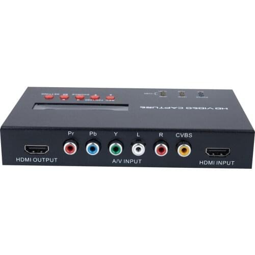Video Capture Card from Component Video (red, green, blue 3 RCA jack), Composite Video (yellow RCA jack) to USB driver directly
