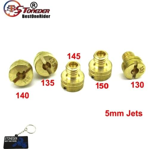 STONEDER Large Round Carb Main Jets For Mikuni Carburetor #130 #135 #140 #145 #150 VM22 VM24 VM26 VM30 Replaces N100/604