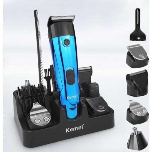 Kemei Professional Men Hair Trimmer Rechargeable Baldheaded Hair Clipper Cordless Hair Cutting Machine Beard Trimmer Cut 45G