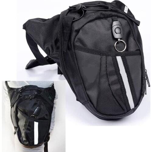 Nylon Polyester Black Motorcycle Bag Waterproof Waist Pack Knight Motorbike Pocket Side Bag for Kawasaki Suzuki Honda Yamaha