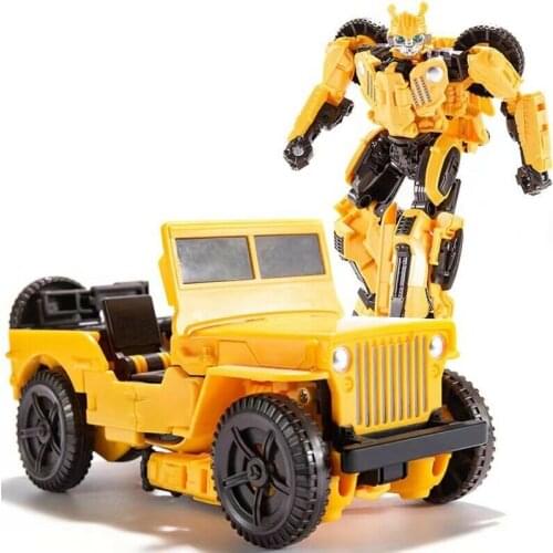 New Robot Yellow Bee Beetle YS-03C Autobot Jeep Actions Figure 8" TransformatbleKids Toys