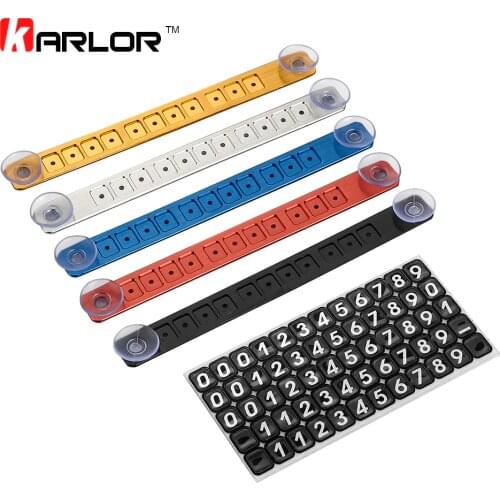 Puzzle Temporary Car Parking Card Telephone Number Card Notification Sucker Plate Car Styling Phone Number Card Accessories
