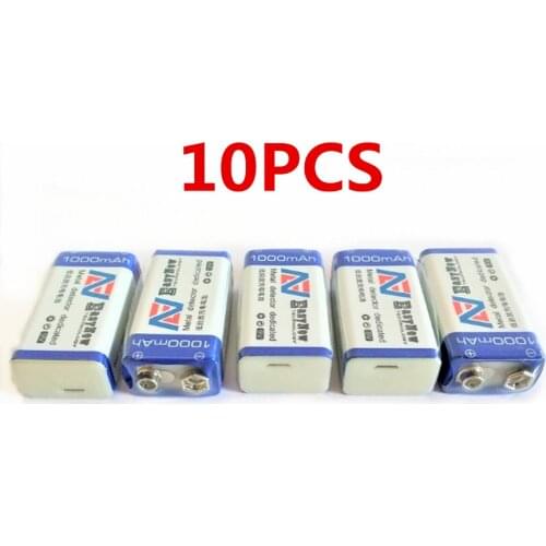 10pcs/lot 1000mAh 9V rechargeable battery USB lithium ion rechargeable battery childrens toy rechargeable battery free shipping