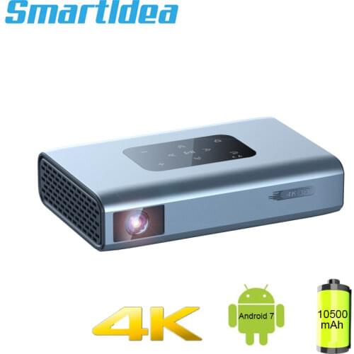 Smartldea X5 Projector Digital Zoom V/H keystone Android 5G wifi 2G 16G high brightness 4K home beamer video game proyector