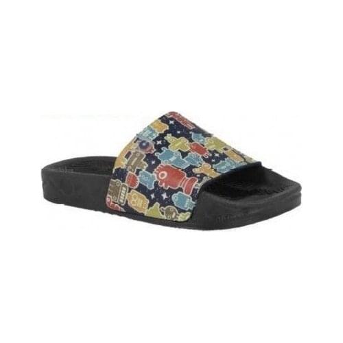 Rubber sandals blue for boys with print of robots, of Coons