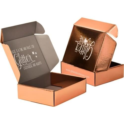 Custom Luxury Rose Gold Boxes Packaging With Logo