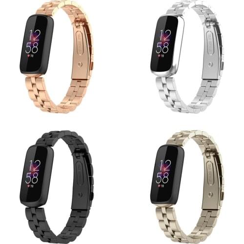 Luxury Wrist Strap For Fitbit Luxe Bracelet Smart Band Metal Replacement Watch Strap For Fitbit luxe Special Edition Accessories