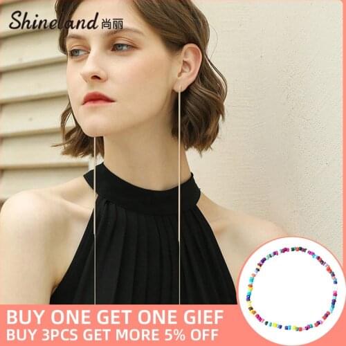 Shineland Women's Silver Earrings