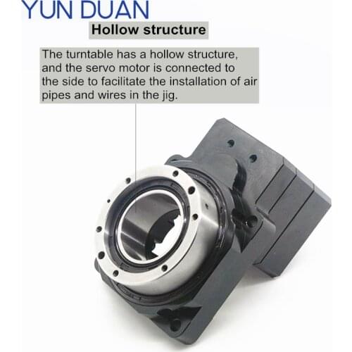 Replace direct drive motors hollow rotating platform 360 electric turntable Nema34 stepper motor 18:1 hollow rotary gearbox