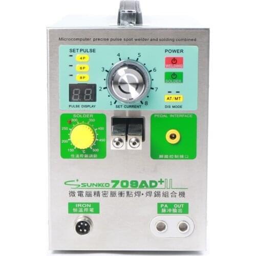Sunkko 709AD+ Battery Spot Welder Automatic / Manual Welding Machine with Solder for 18650 Lithium Battery Pack 1.9 kw
