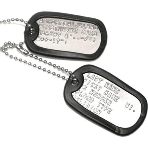 Custom Military Dog Tag Metal Promotion Tag Hot Sale Silent Military Dog Tag