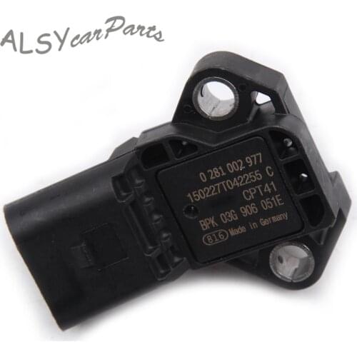 For Audi A3 A6 Q7 VW Beetle Golf Jetta Passat Turbocharger Boost Pressure Sensor 04E906051A Integrated Air Temperature Sensor
