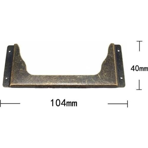 Vintage Bronze Iron Kitchen Drawer Cabinet Door Handle Furniture Knobs Hardware Cupboard Antique Shell Pull Handles,Card Holder