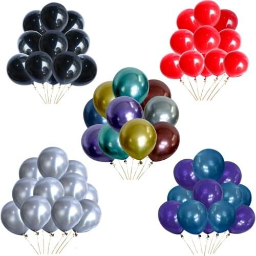 30pcs Pearlescent Latex Balloons Wedding kids happy Birthday Party decorations Adult Helium Globos Decoration confetti balloon