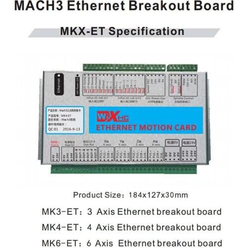 2MHZ 4 Axis Ethernet interface MACH3 Control Card 2000KHZ output from 0 to 10V analog voltage