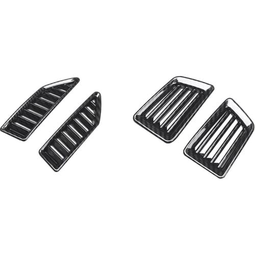 4x Carbon Fiber Air Outlet Vent on the Dashboard Frame Cover Trim for Ford Ranger / Everest 2015-2021 Accessories