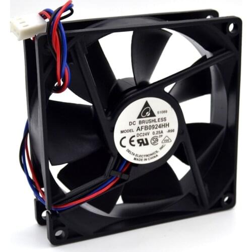 AFB0924HH 92*92*25mm 92mm 24V 0.25A converter cooling fan for Delta