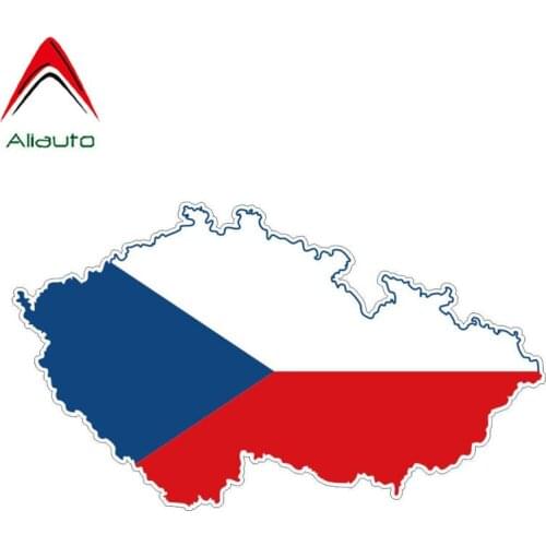 Aliauto Personality Czech Republic Map Flag Car Sticker Automobile Motorcycles Decoration Accessories Decal Vinyl,14cm*8cm