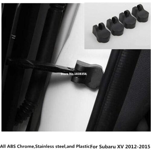 Free shipping for subaru XV 2012 2013 2014 2015 Car anti rust water proof Door lock key Plastic buckle Limit device trim 4pcs