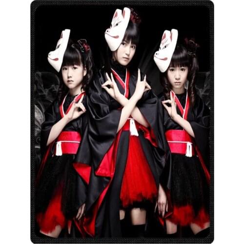 Babymetal Printed Blanket Custom Fleece Blankets Soft Sherpa Travel Blanket for Boys Kids Girl Bedspread