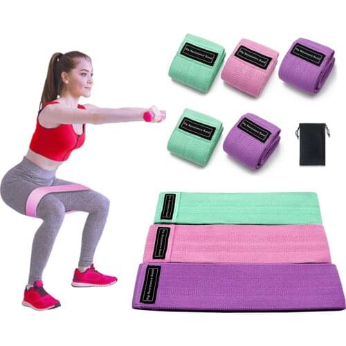 Resistance Bands Hip Anti Slip Widen Rubber Circle Band Exercises Braided Elastic Band Hip Lifting Resistance Band
