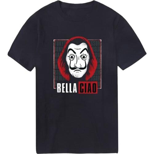 La casa de papel Streetwear T Shirt Men Short Sleeve Fashion New Tshirts Punk Style Military Casual Top Tees Male Camiseta Homme