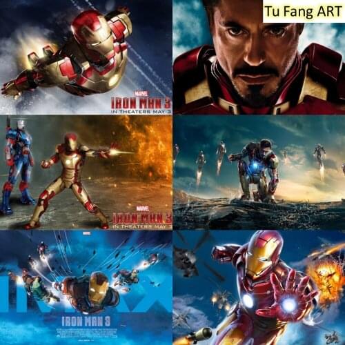Canvas Painting Iron Man Marvel Superhero Posters and Prints Wall Art Nordic Room Decor Pictures for Living Home Decoration