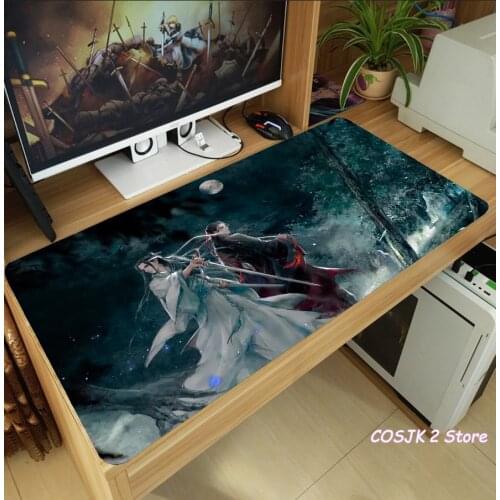 Anime Grandmaster of Demonic Cultivation mo dao zu shi Lan Wangji Wei Wuxian Mouse Pad Thicken Gaming Mice Mat Anti-Slip Playmat