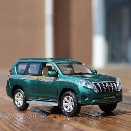 Die-Cast 1:32 TOYOTA Prado Aolly Car Metal Pull back sound and light Toys Kids Vehicles Collectible Model Car