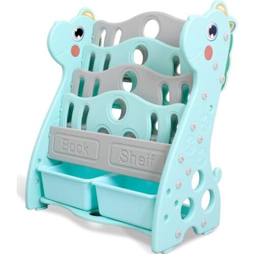 New Childrens Bookshelf Floor Baby Slide Swing Kids Swing Chair ChildrensTrojan Rocking Horse Kindergarten Student Toys