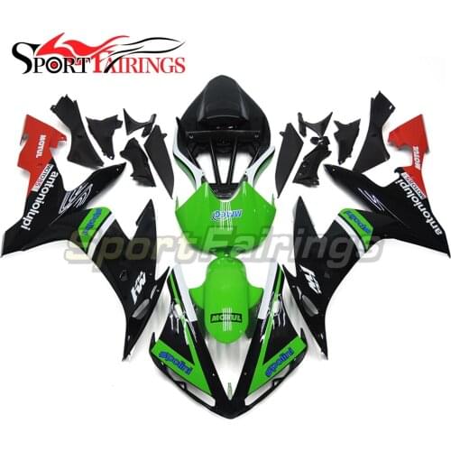 Fairings For Yamaha YZF1000 YZF R1 2004 2005 2006 R1 04 05 06 Fairing ABS Plastic Motorcycle Fairing Kit Green Black Carene New