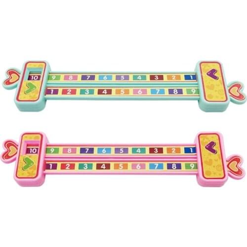 Plastic Math Tracing Tool for Intellgent Improvement Addition Ruler Plastic Number Counting for Kids