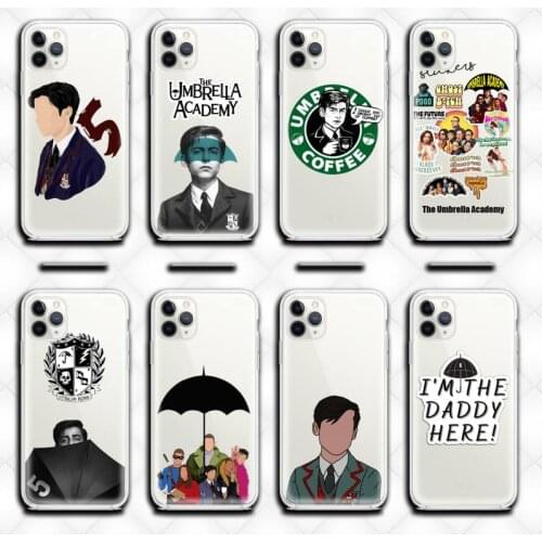 Number five the umbrella academy Phone Case clear for iphone 12 pro max mini 11 pro XS MAX 8 7 6 6S Plus X 5S SE 2020 XR cover