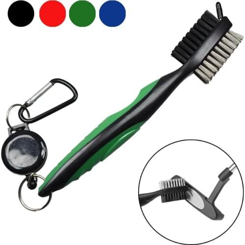 Golf Club Brush Golf Groove Cleaning Brush 2 Sided Golf Putter Wedge Ball Groove Cleaner Kit Cleaning Tool Golf Accessories