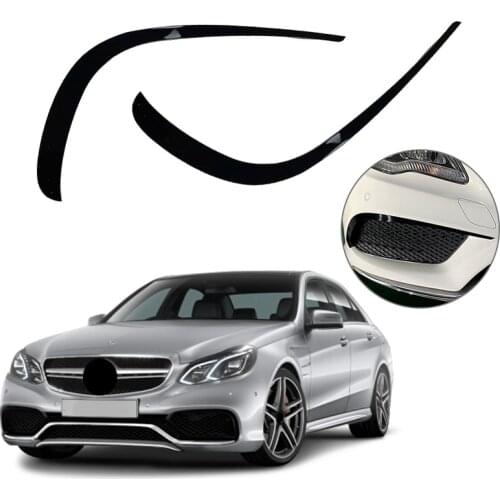 Car Front Bumper Splitter Spoiler Air Knife Covers Trim for Mercedes-Benz E-Class Coupe C207 2013-2016 AMG Line