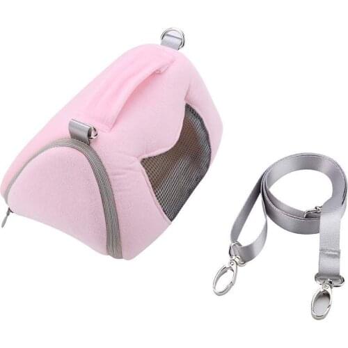 Hamster Carrier Bag Portable Outdoor Travel Handbag with Adjustable Single Shoulder Strap for Small Pets