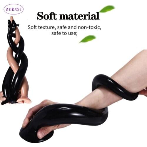 Super Long Vagina Dick Butt Plug Anal Dildo Anus Masturbator Dilator Prostate Massager Anal Erotic Sex Toys for Men Woman Gay