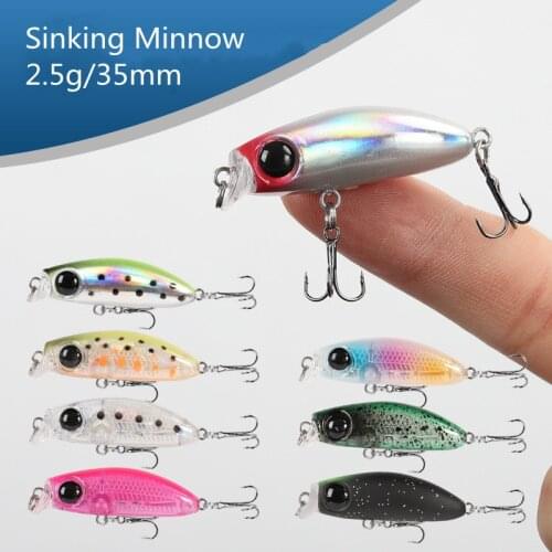 1PCS Topwater Sinking Minnow Fishing Lure Japanese Style Hard Bait Wobbler Jig Crankbait bass Pesca For Fishing tackle SwimBait