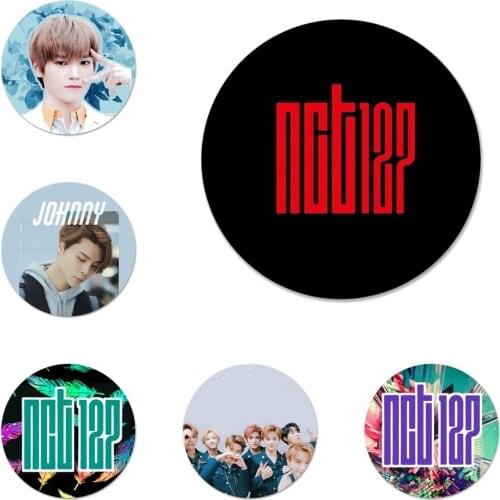 58mm NCT 127 Kpop Boy Icons Pins Badge Decoration Brooches Metal Badges For Clothes Backpack Decoration