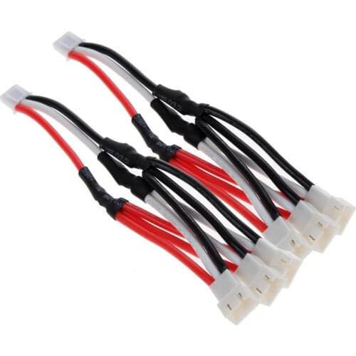 2Pcs/lot 1 in 3 Wire SYMA X8C X8W X8G MJX X600 X101 V666 7.4V Li-po Battery Charger Multi Output Cable Quadcopter Spare Part