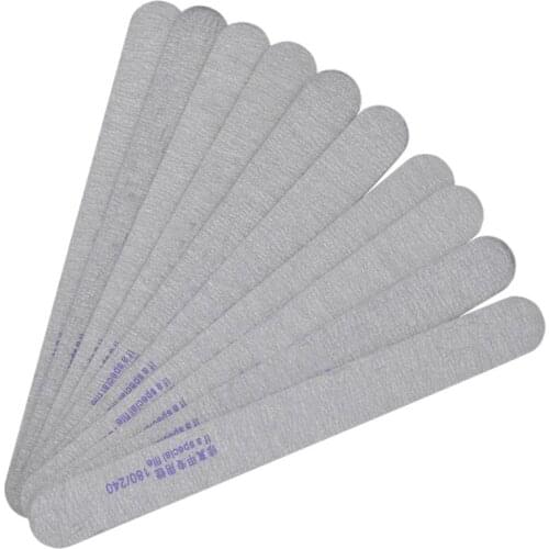 10X Double Side Sanding Buffer Files Salon Manicure UV Gel Tips Pedicure Tool 180/240Nail Art