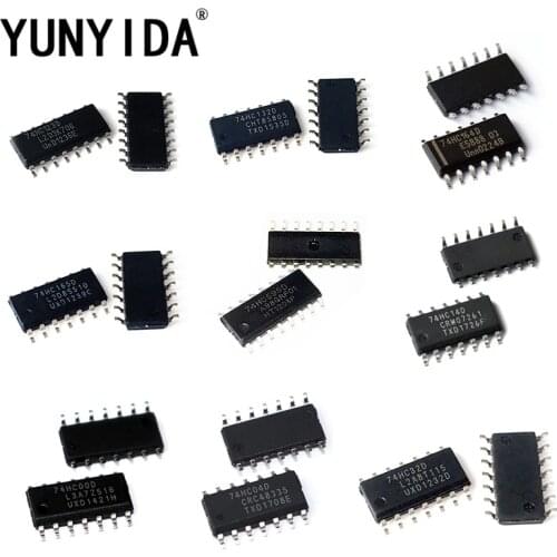 20PCS SMD 74HC595 74HC165 74HC164 74HC132 74HC123 74HC32 74HC14 74HC04 74HC00 SOP