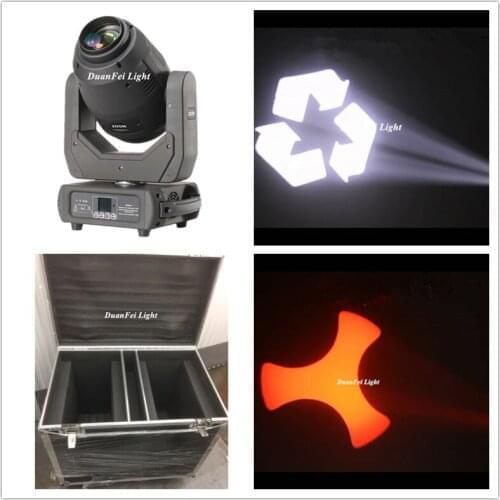 6lot+Flycase) Spot LED 250W Moving Head Beam Zoom Dmx512 DJ Prism Moving Light